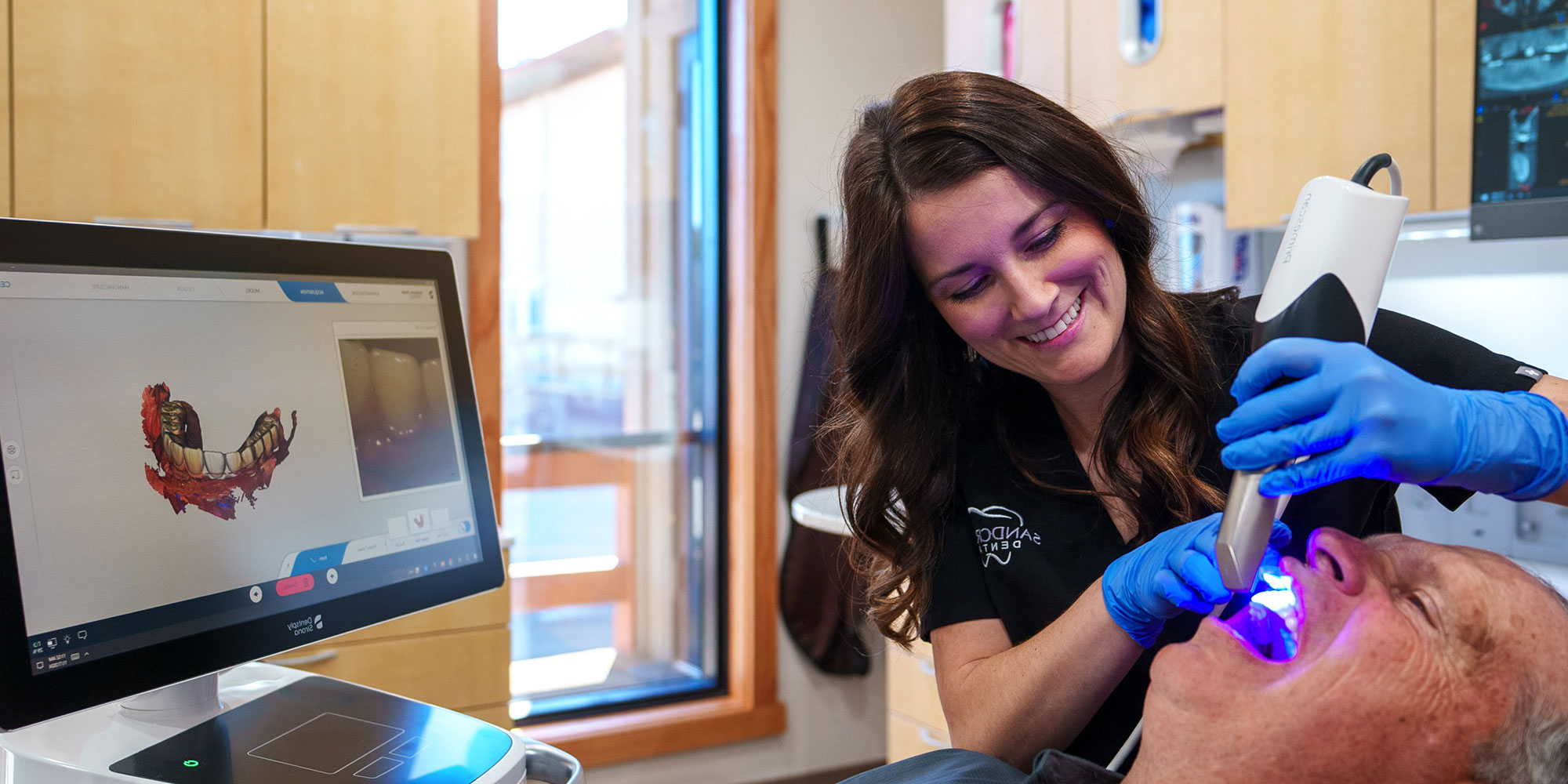 cerec machine being used