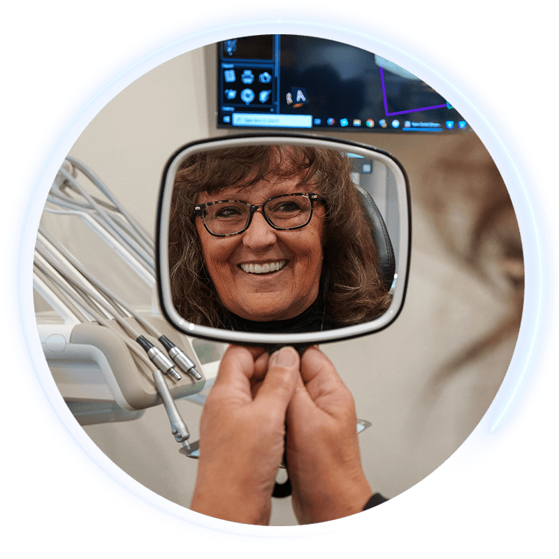dental implant patient smile