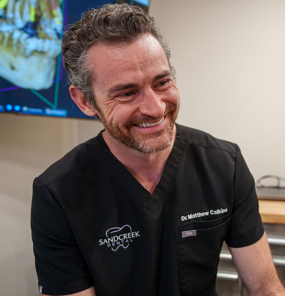 dr calkins smiling