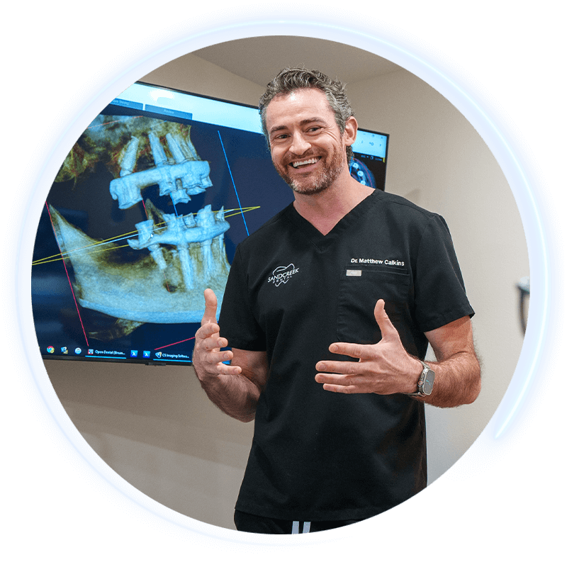 dr talking on full mouth reconstruction