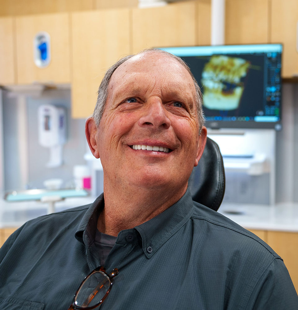 patient smiling looking
