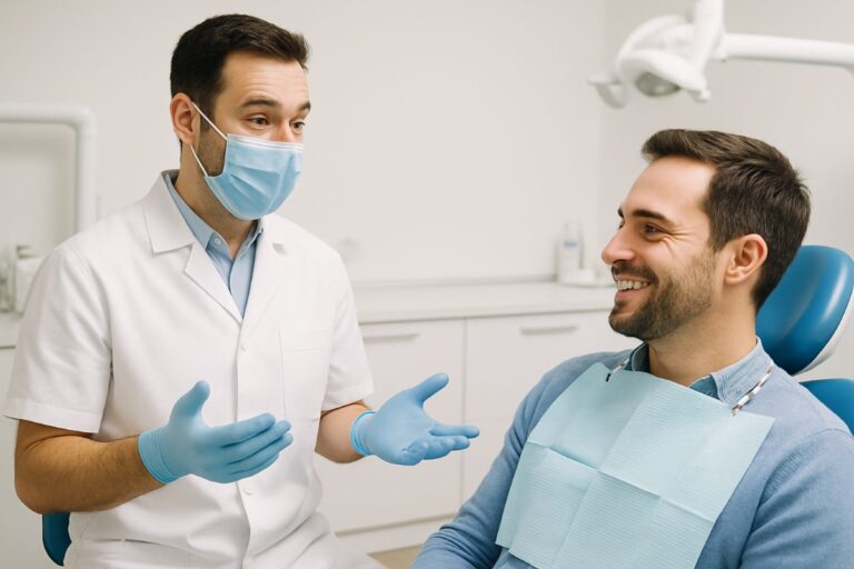 Image of a computer screen showing the Delta Dental "Find a Dentist" search page, with Dawson County, Montana entered as the location. The results show a limited number of dentists, emphasizing the rural nature of the area.